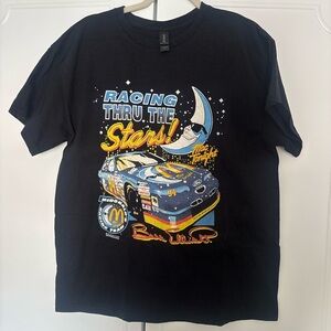 Vintage Bill Elliott Gildan Racing Thru The Stars Graphic Tee